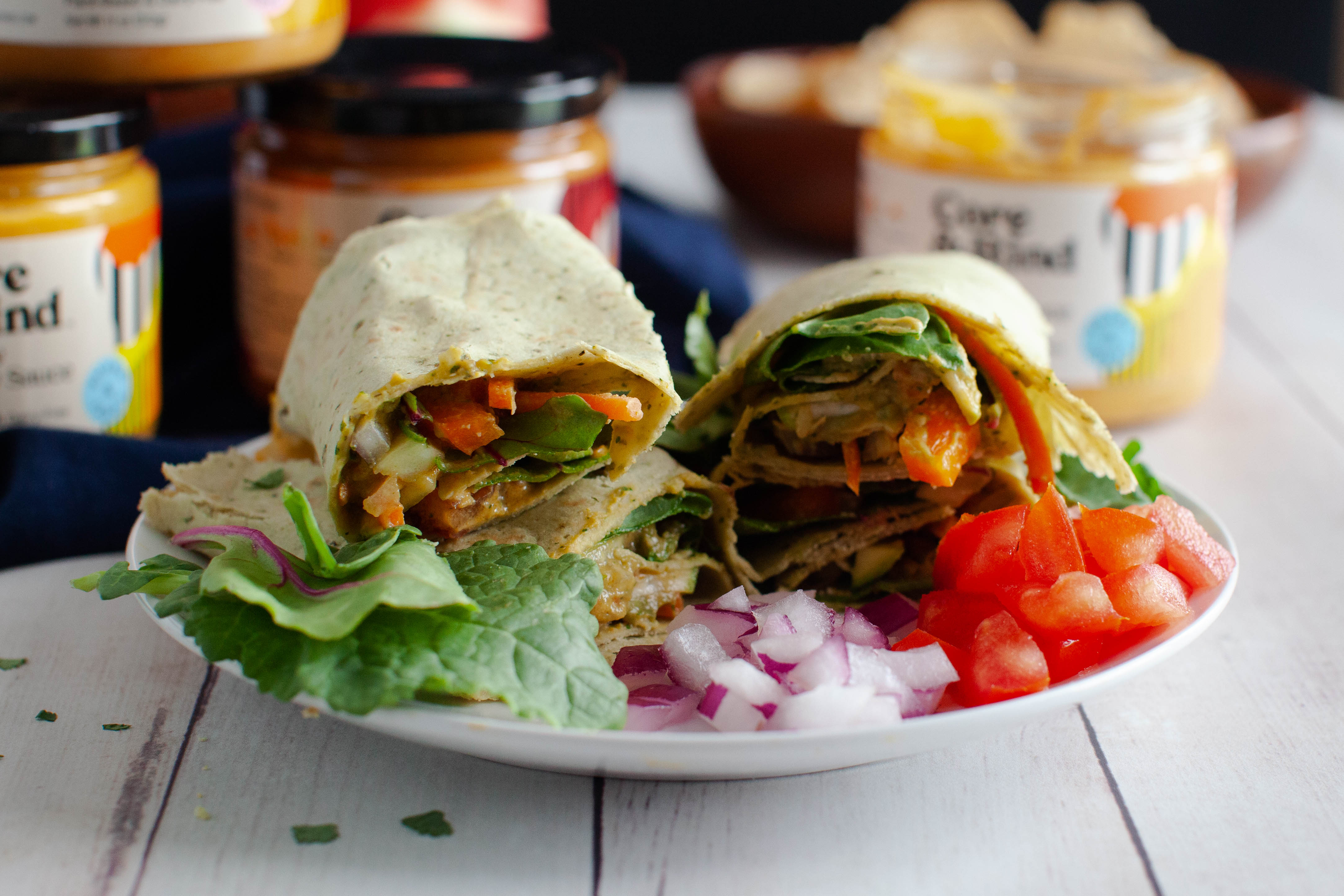 Vegetarian Wrap Sandwich Recipe